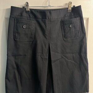 talbots navy Skirt with Front Pleat and Pockets 10